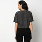 Buy Women Regular Fit Textured Short Sleeve T-Shirt  - Style Union