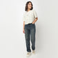 Buy Women Regular Fit Textured Short Sleeve T-Shirt  - Style Union