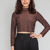Slim Fit Embellished Crop T-Shirt