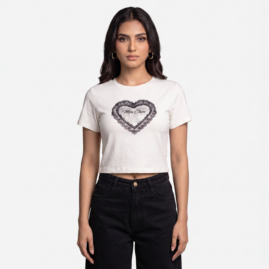 Printed Cropped T-Shirt