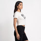 Printed Cropped T-Shirt