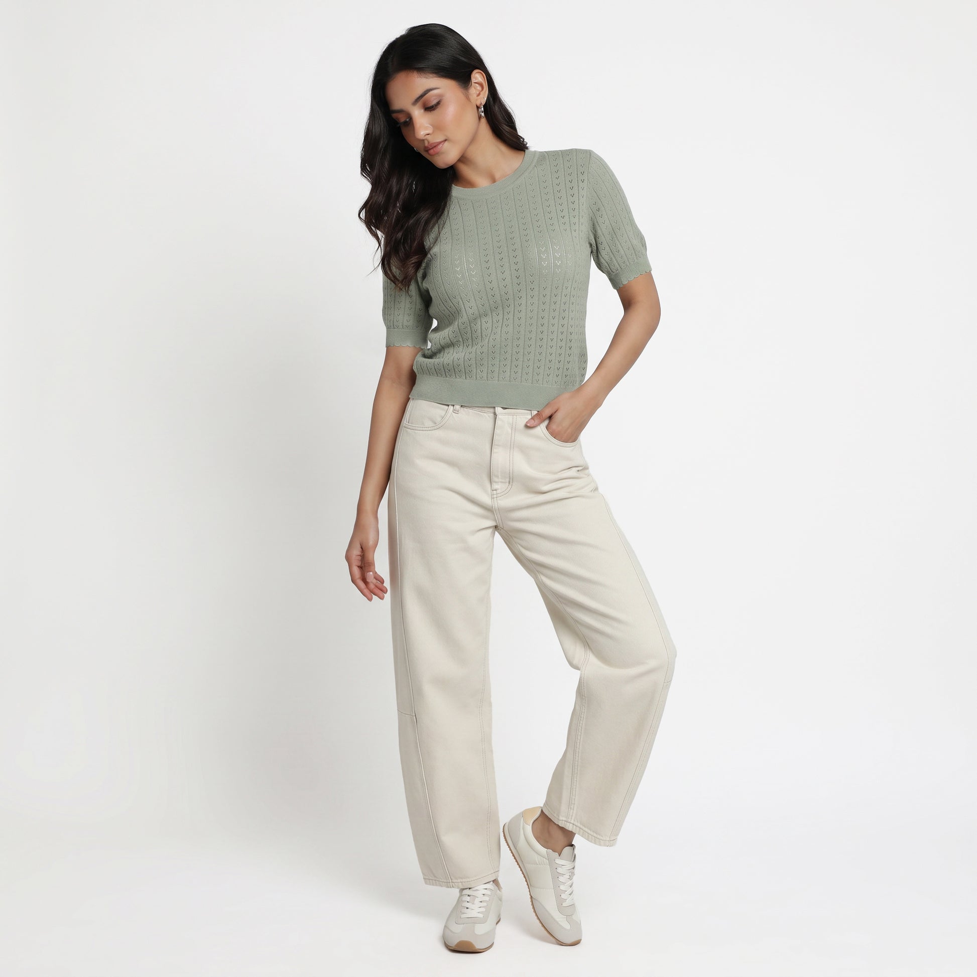 Cotton Cropped T-Shirt