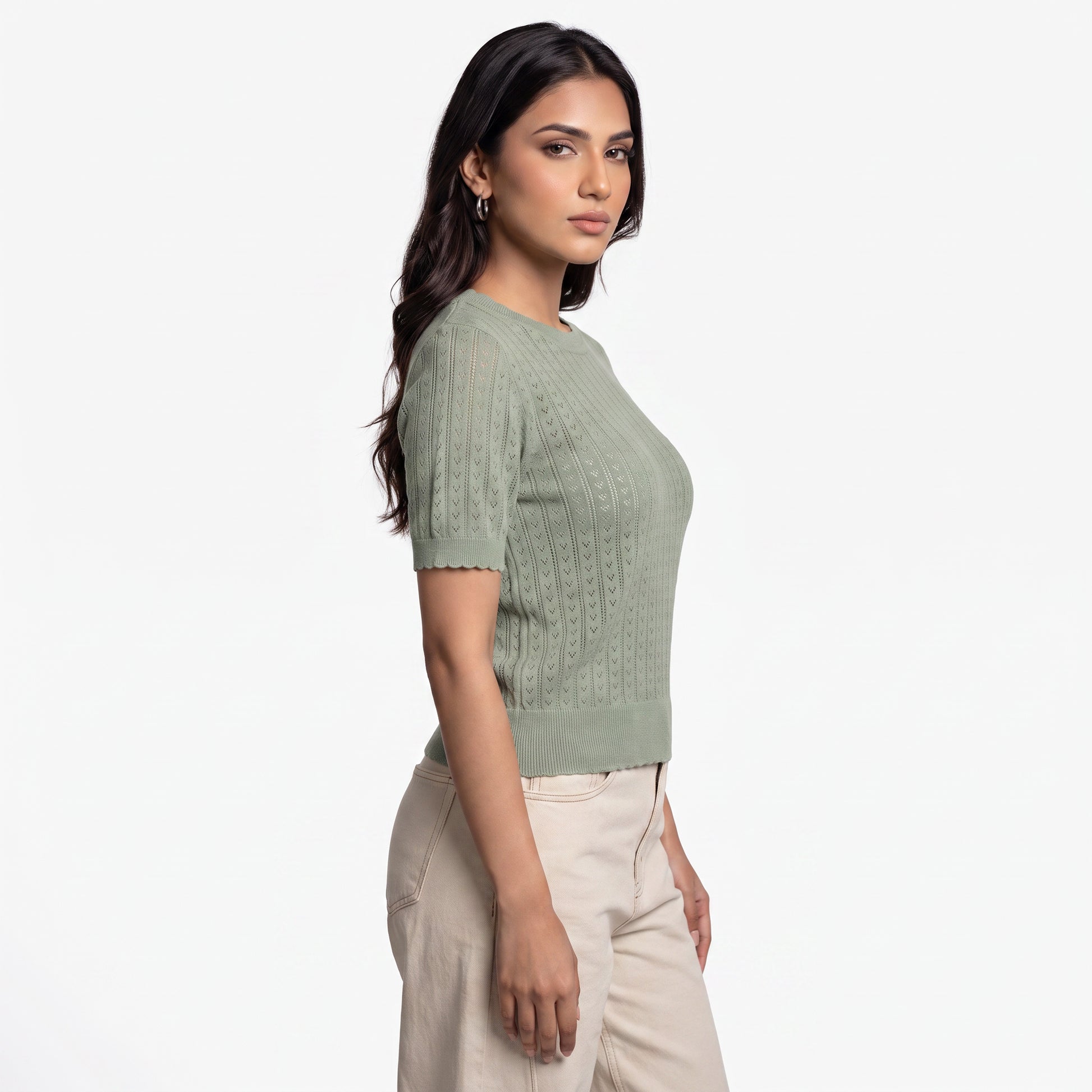 Cotton Cropped T-Shirt
