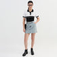 Cotton Striped Crop T-Shirt