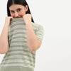 Cotton Knitted Striped T-Shirt
