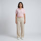 Cotton Striped Cropped T-Shirt