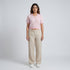 Cotton Striped Cropped T-Shirt