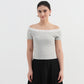 Off-Shoulder Solid Top