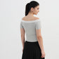 Off-Shoulder Solid Top