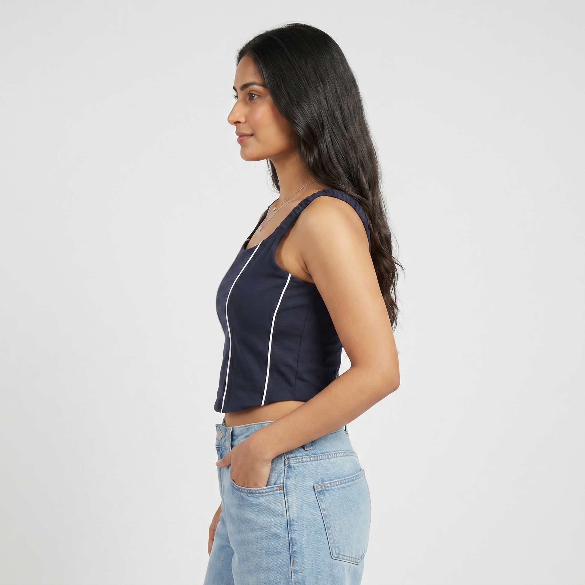 Slim Fit Cropped T-Shirt