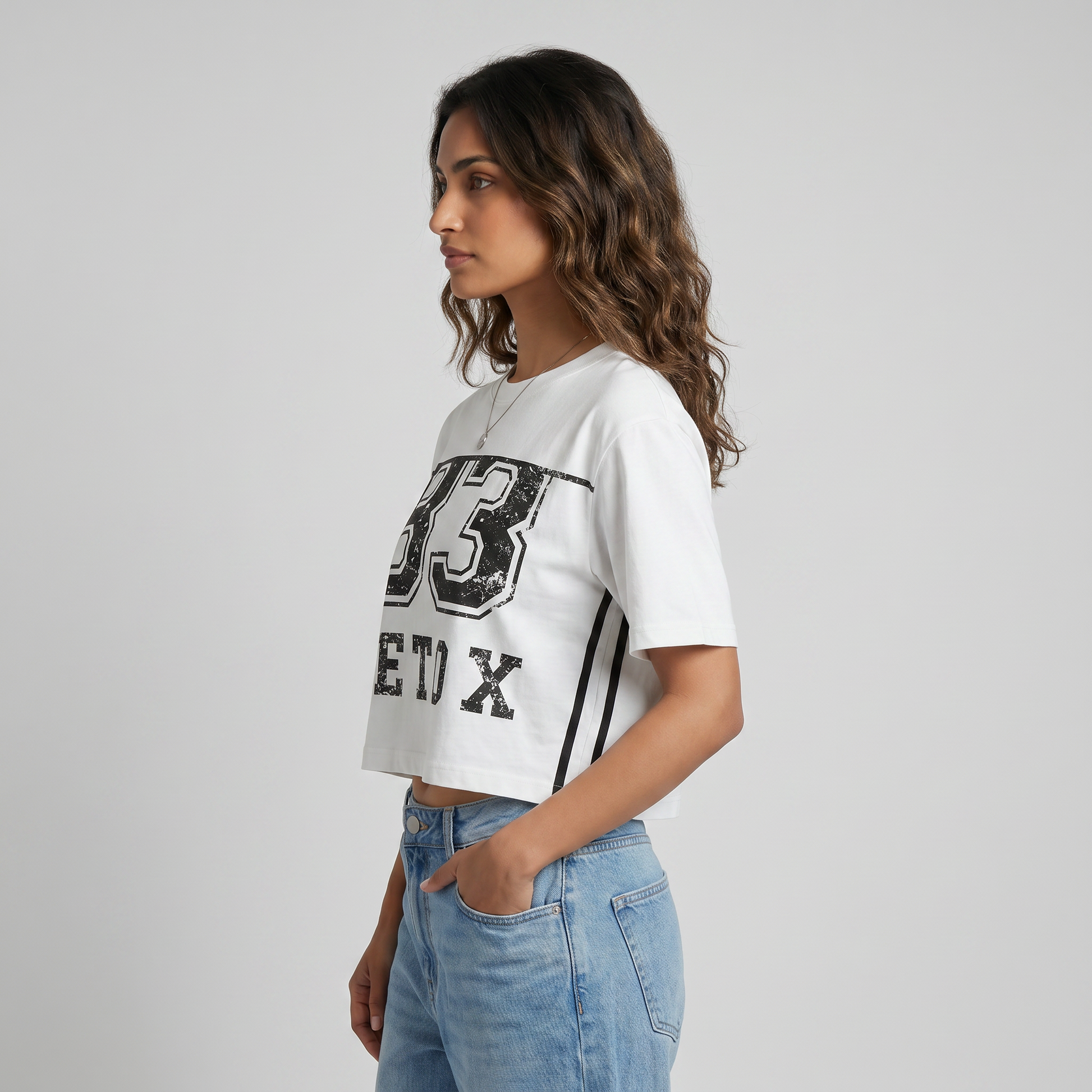 Cotton Printed Boxy T-Shirt