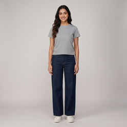 Embellished Slim Fit Crop T-Shirt