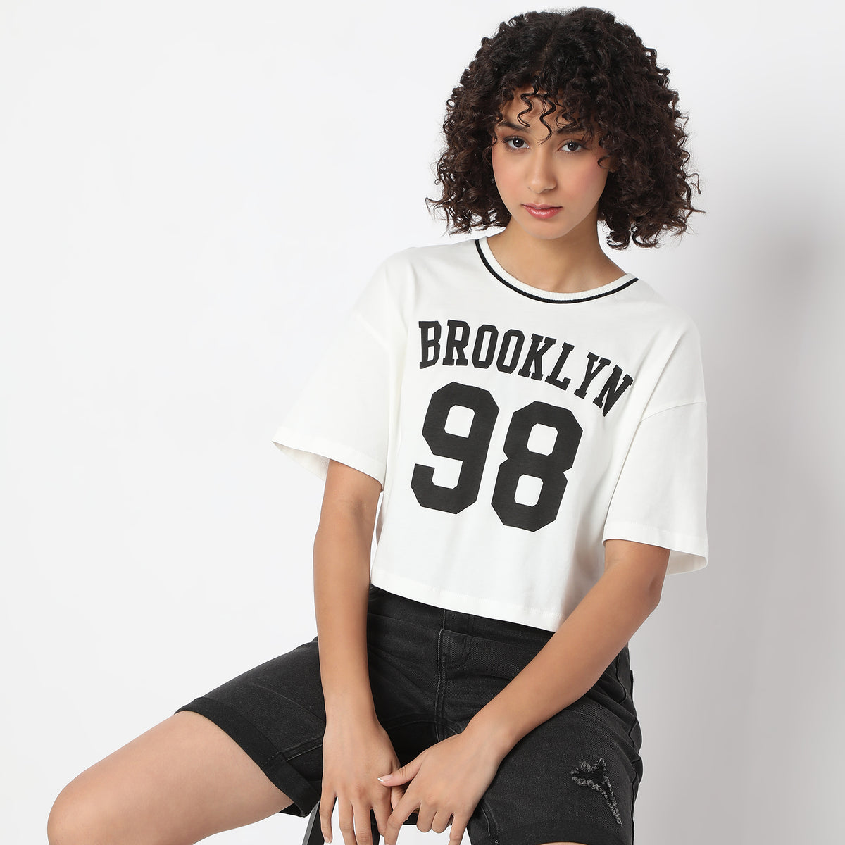 Boxy Fit Printed T-Shirt