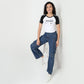 Buy Women Slim Fit Graphic Short Sleeve T-Shirt  - Style Union
