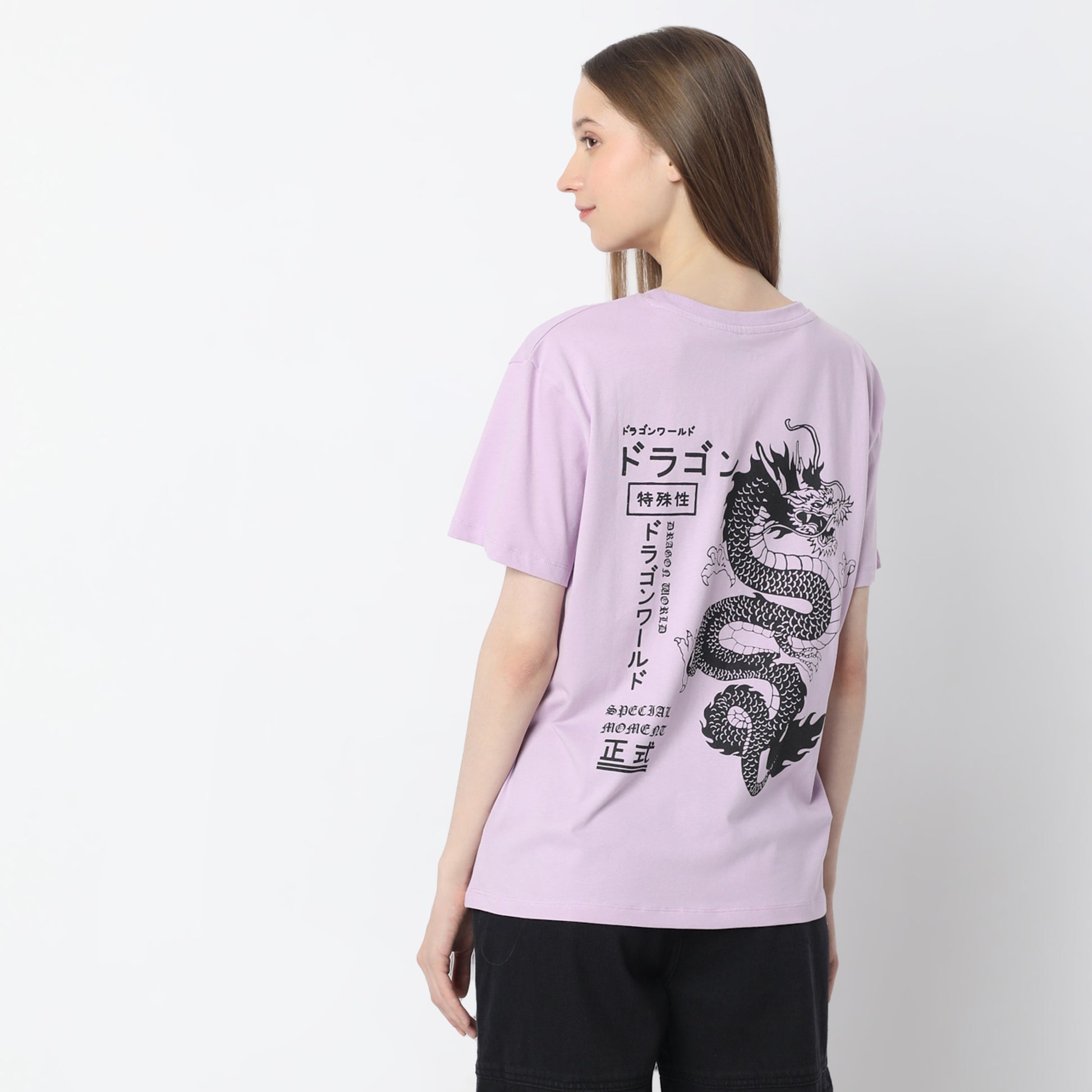 Oversized Front & Back Print T-Shirt