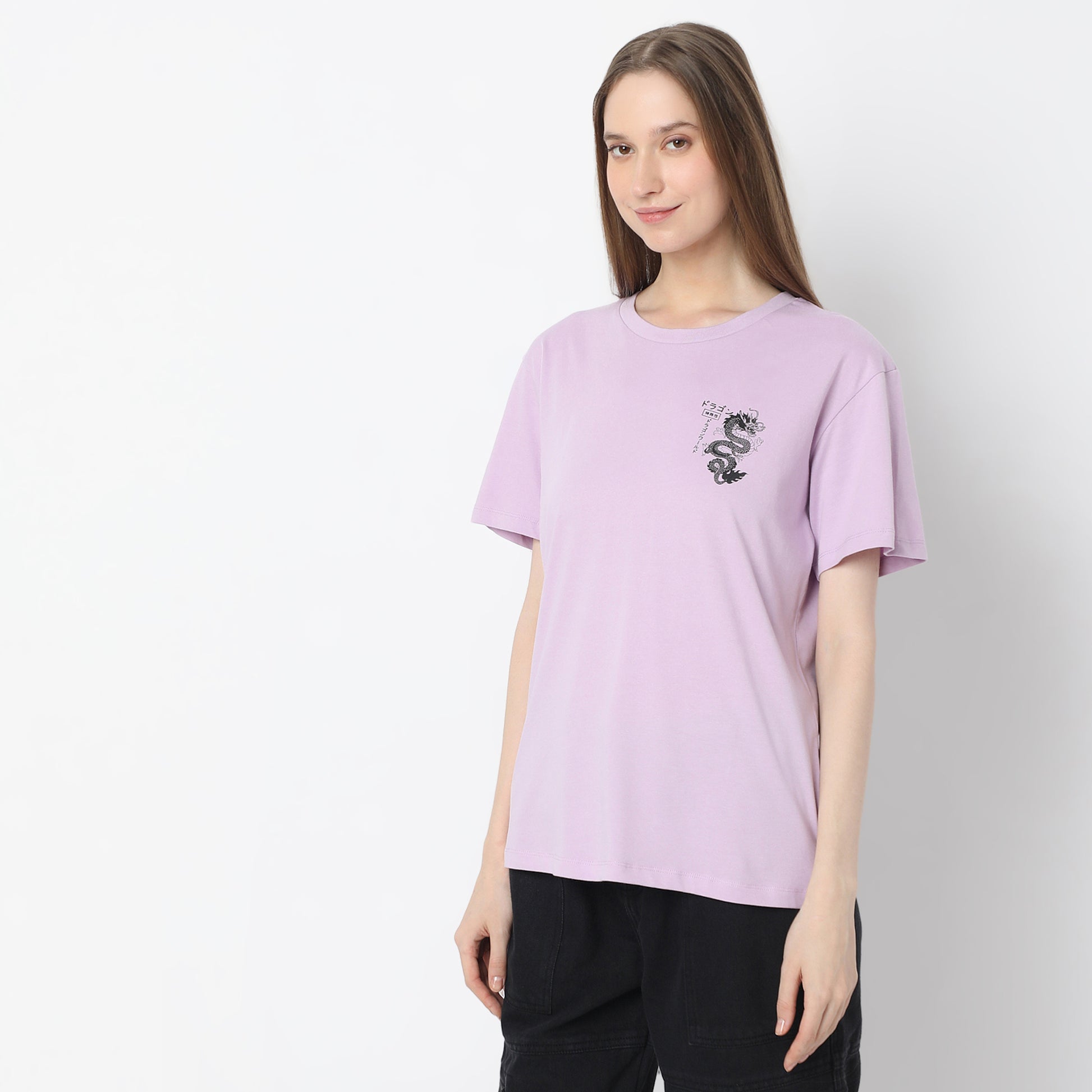 Oversized Front & Back Print T-Shirt