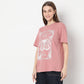 Oversize Butterfly Print Graphic T-Shirt