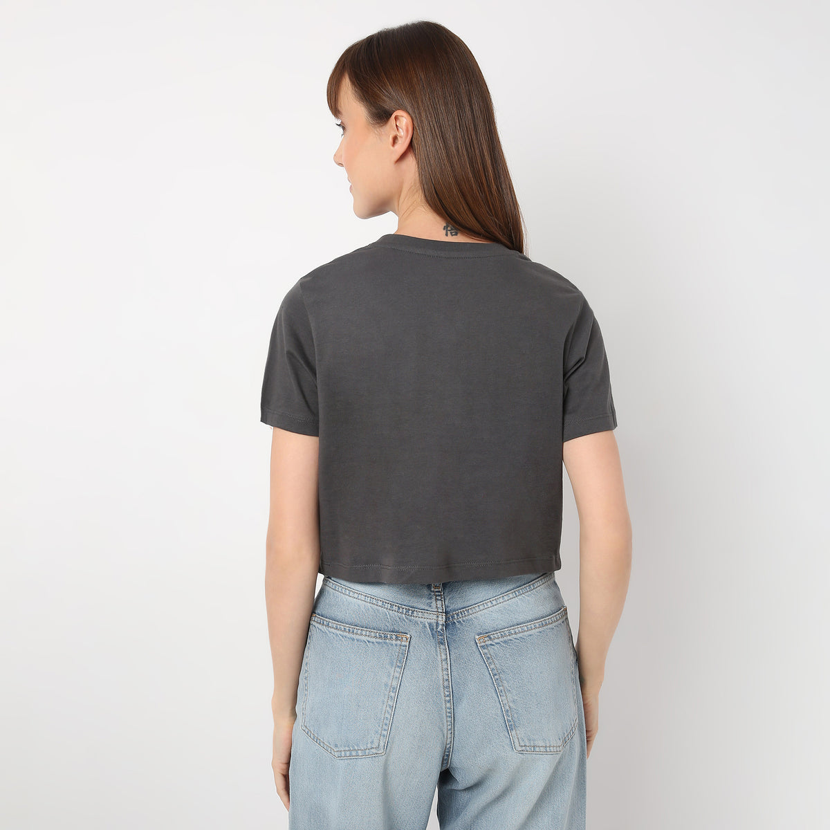 Regular Fit Graphic Round Neck T-Shirt
