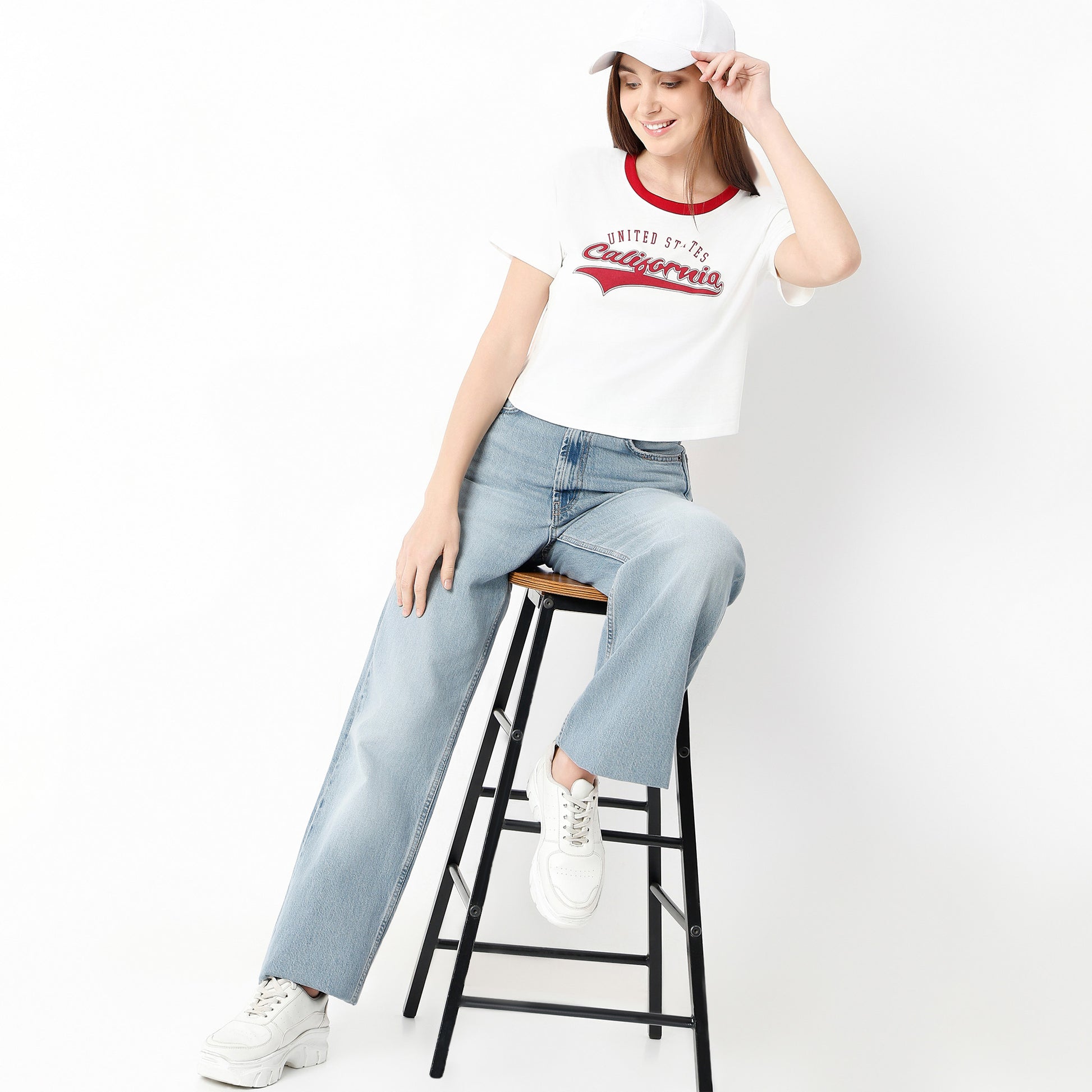 Regular Fit Graphic Round Neck T-Shirt