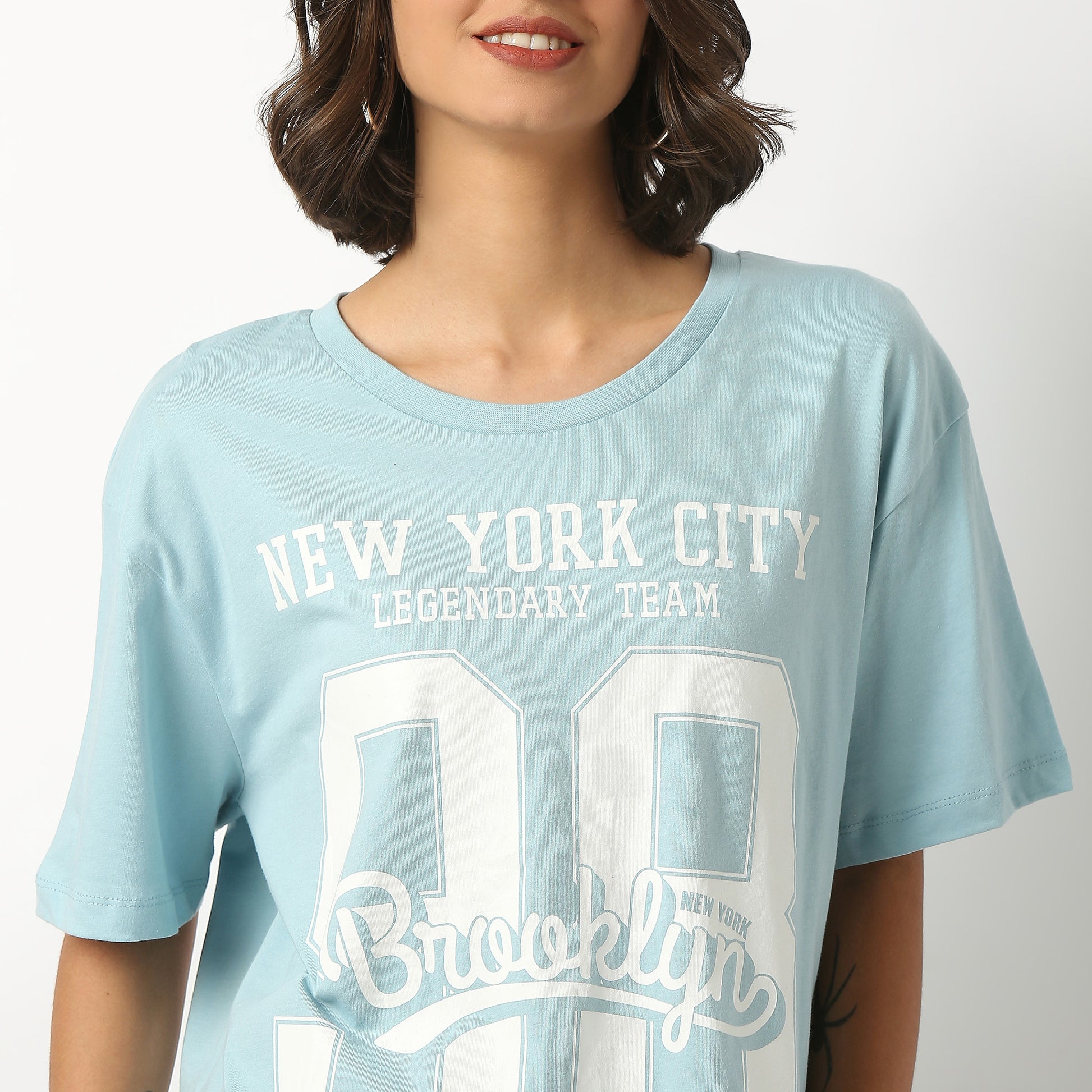 Graphic Cotton Fabric T-Shirt