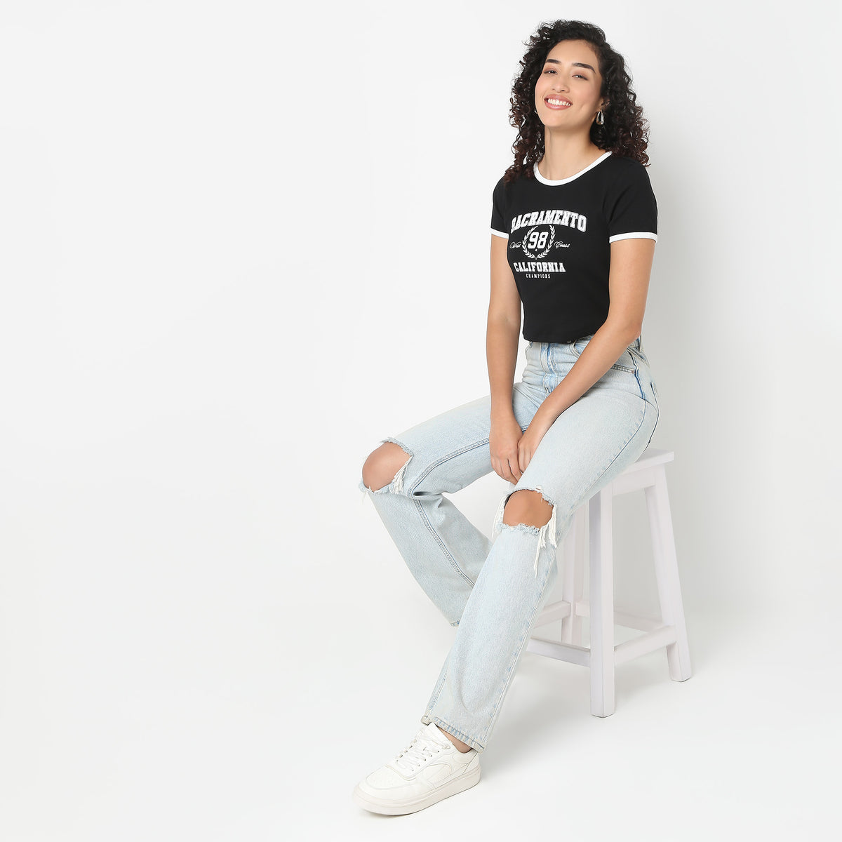 Betty Front Print Graphic Tee