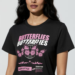 Cotton Graphic Crop T-Shirt