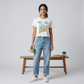 Cotton Graphic Crop T-Shirt