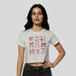 Cotton Graphic Crop T-Shirt