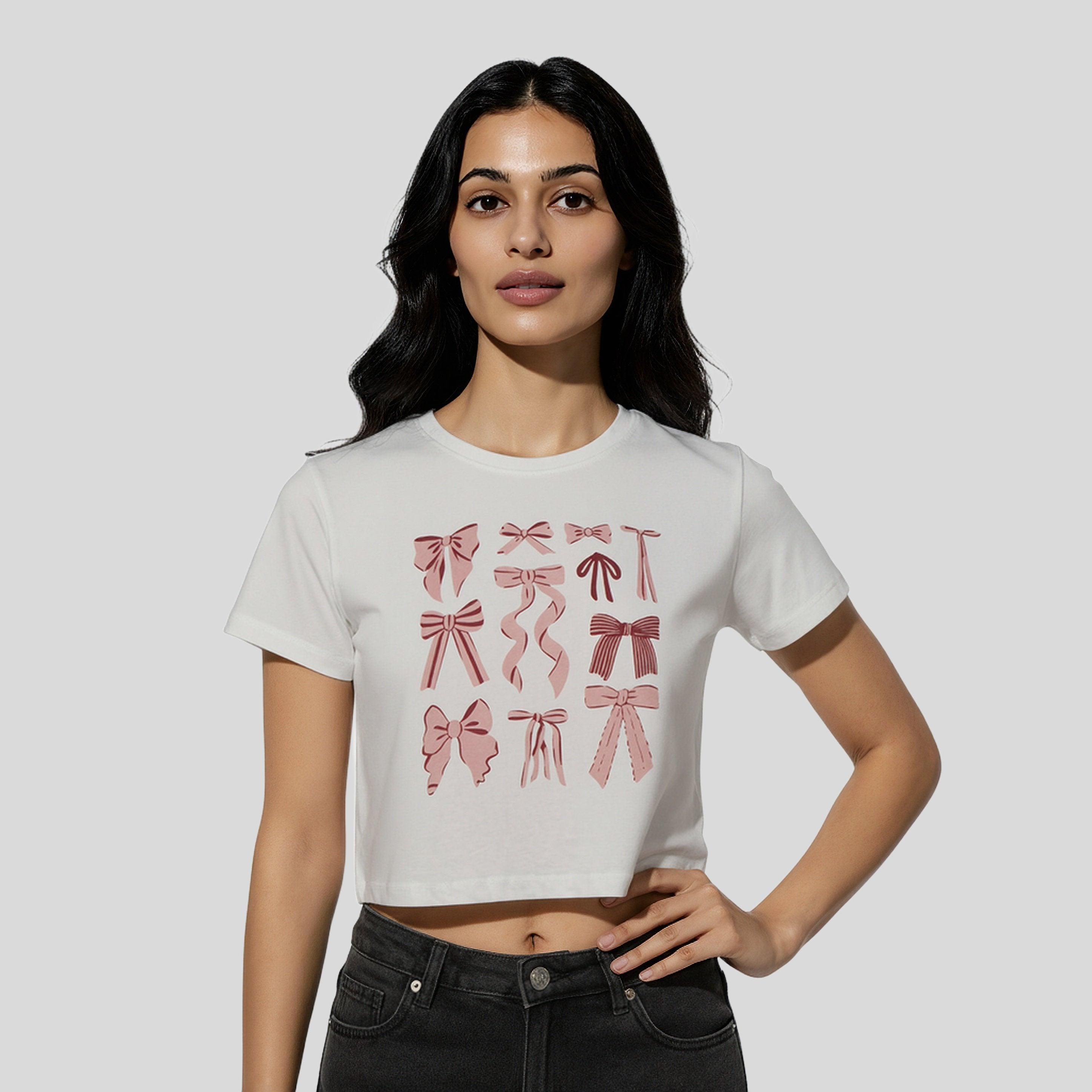 Cotton Graphic Crop T-Shirt