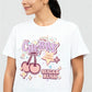 Cotton Knitted Graphic Oversize T-Shirt