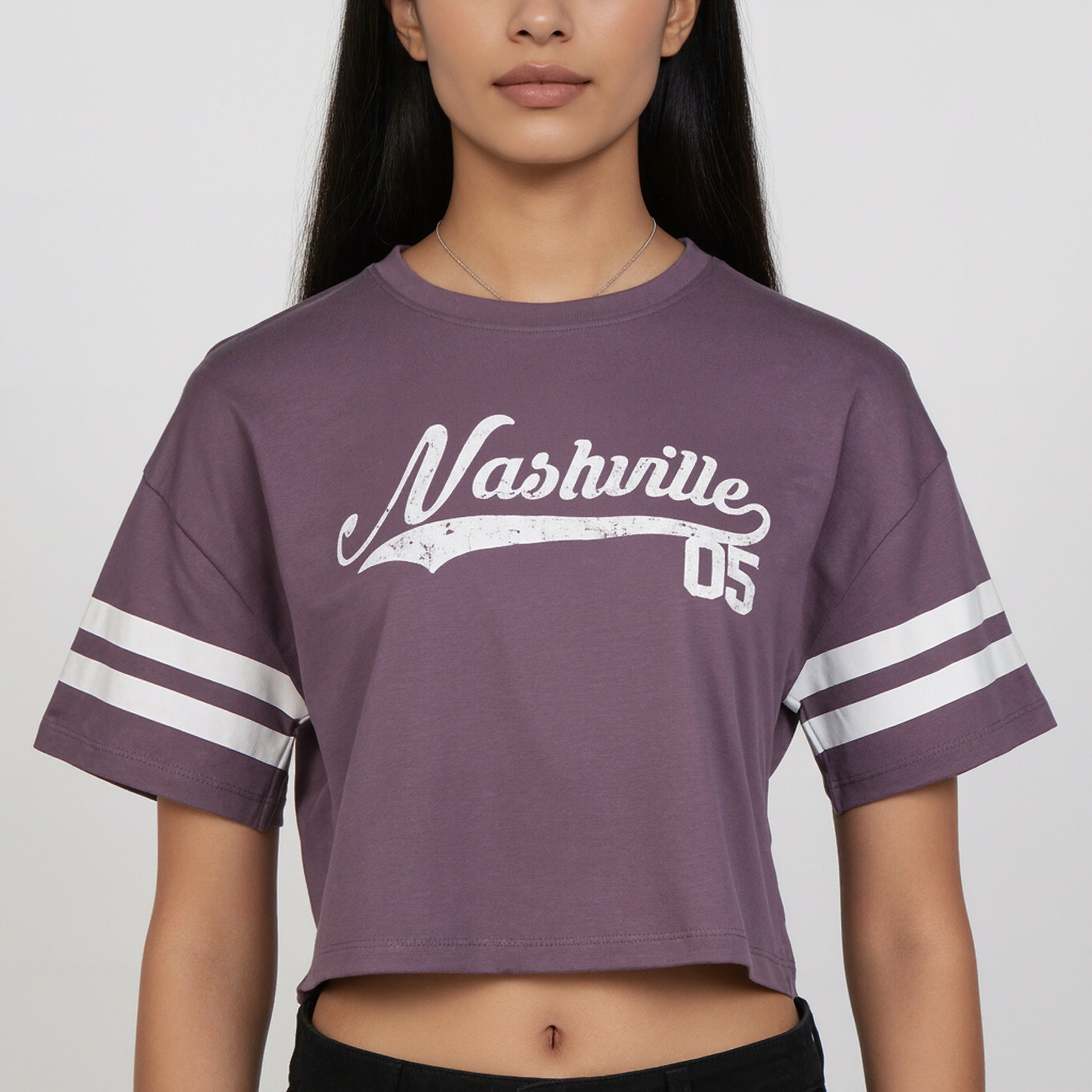Cotton Graphic Crop Boxy T-Shirt