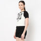 Slim Fit Graphic Crop Tee