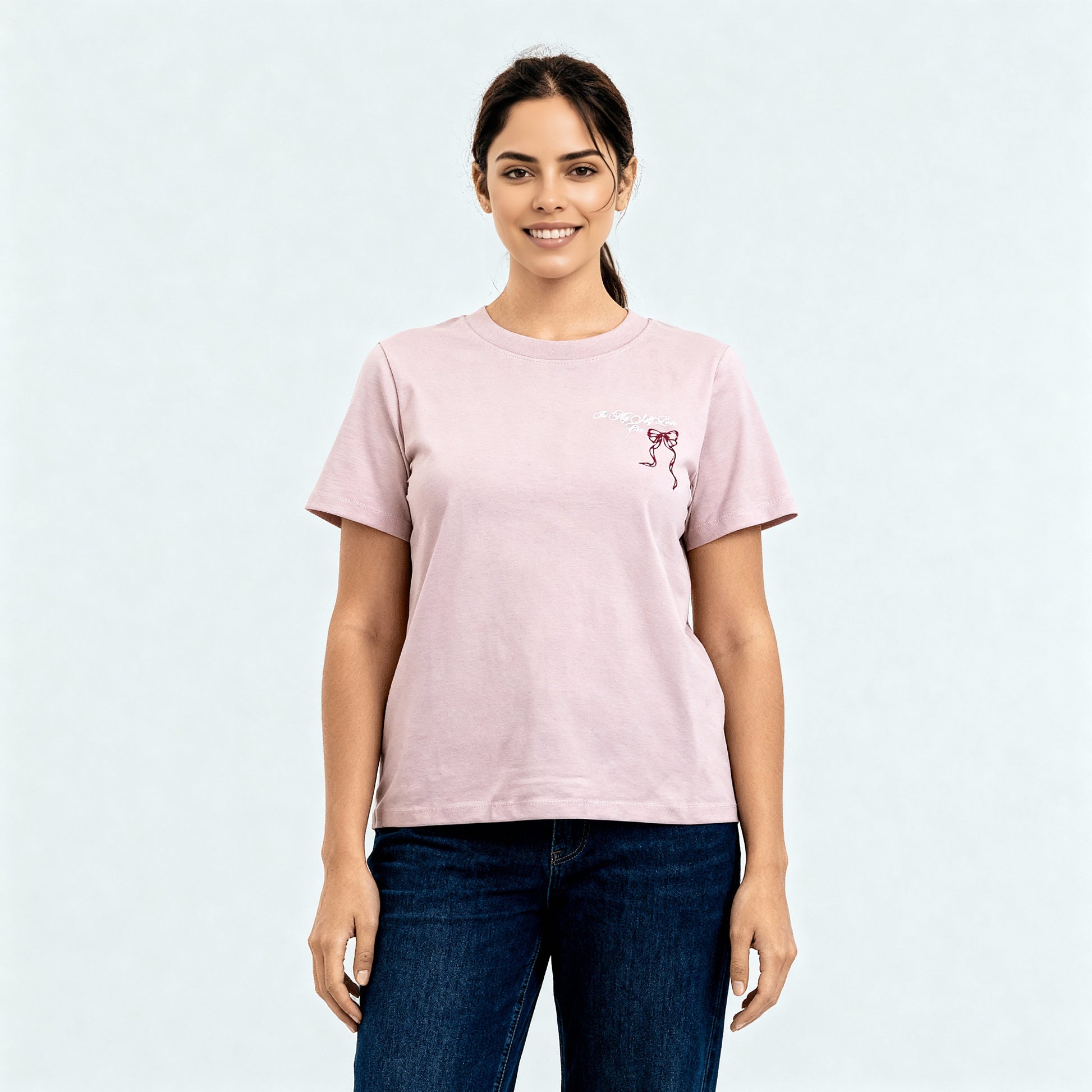 Knitted Graphic Slim Fit T-Shirt