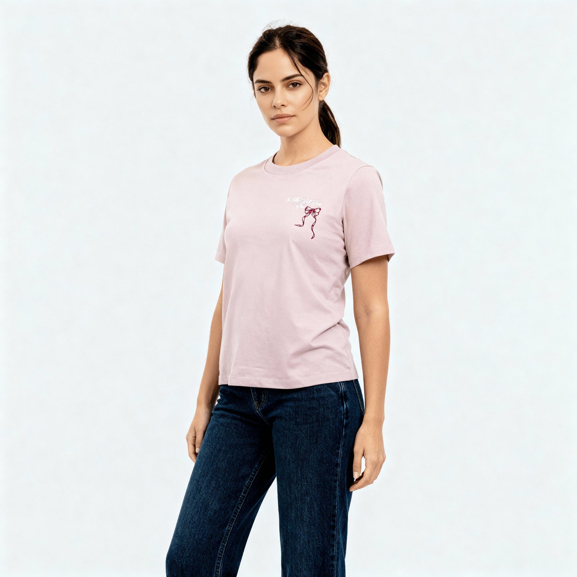 Knitted Graphic Slim Fit T-Shirt