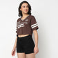 V-Neck Cropped T-Shirt