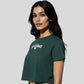 Slim Fit Cotton Graphic Crop T-Shirt