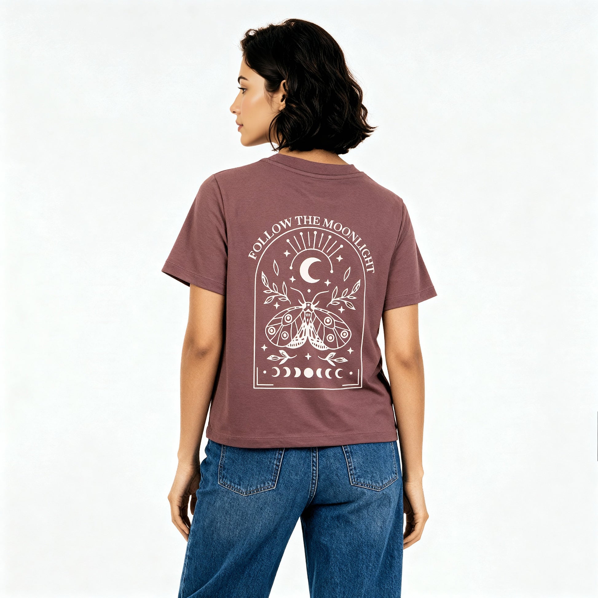 Knitted Printed Slim Fit T-Shirt