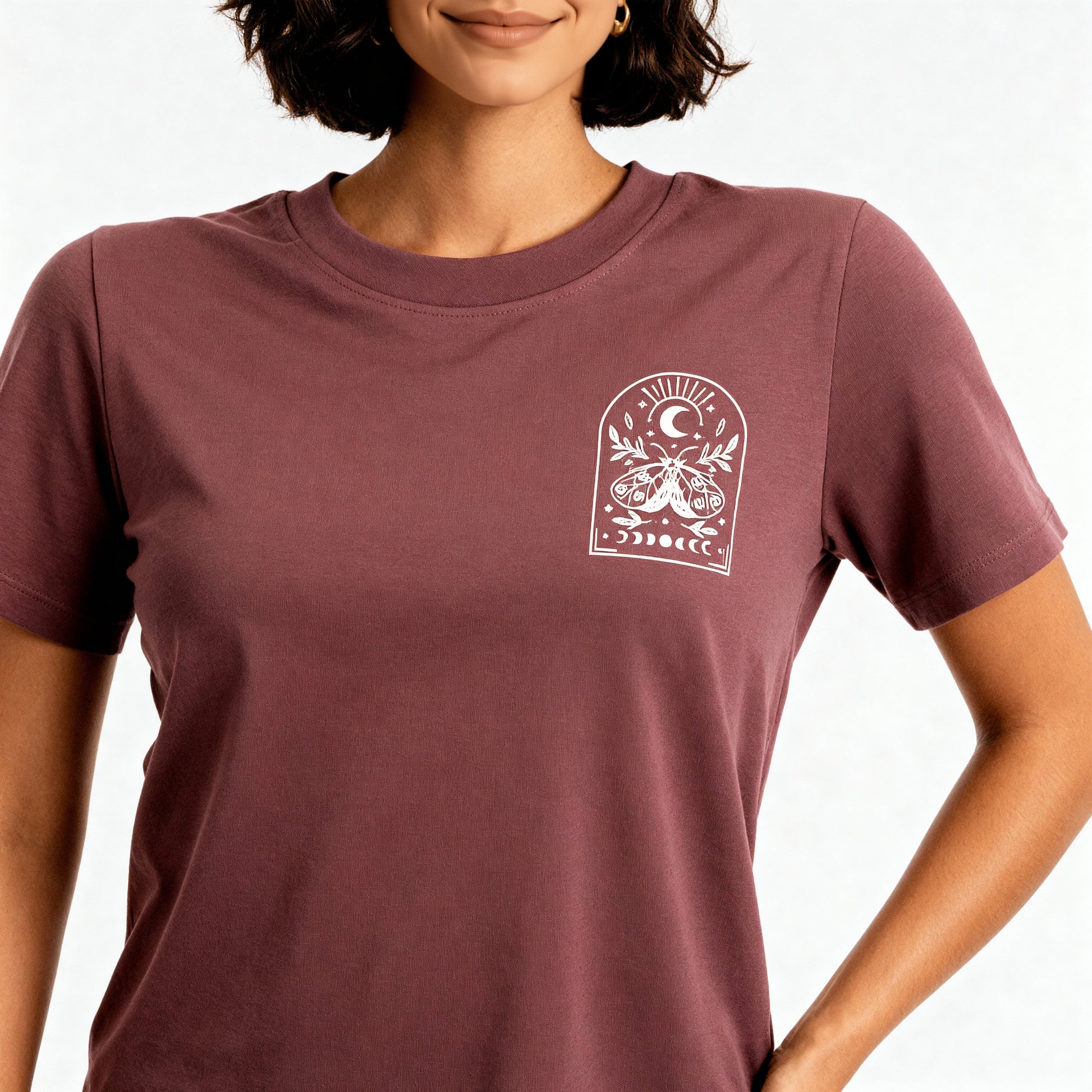 Knitted Printed Slim Fit T-Shirt