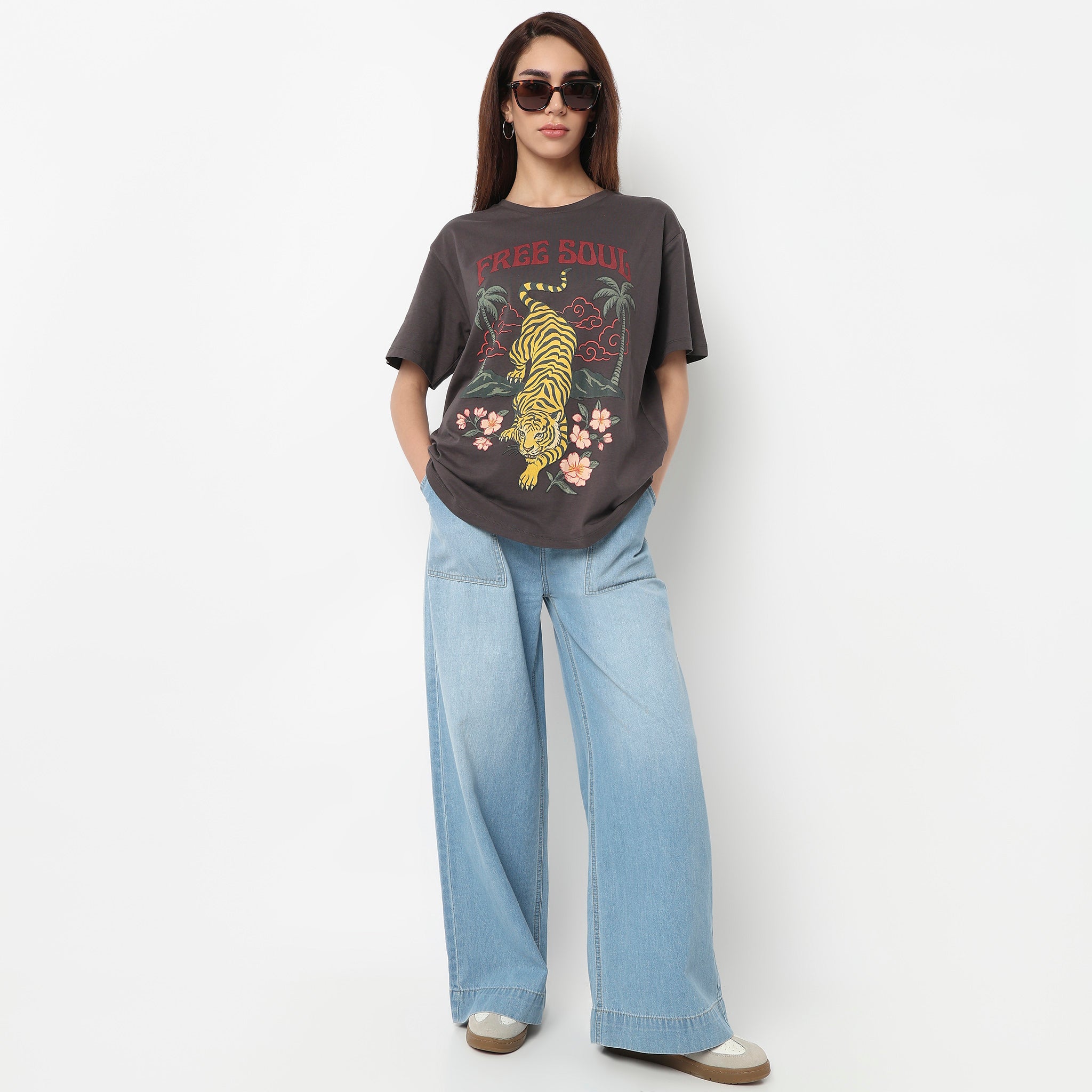 Cotton Graphic Oversize T-Shirt