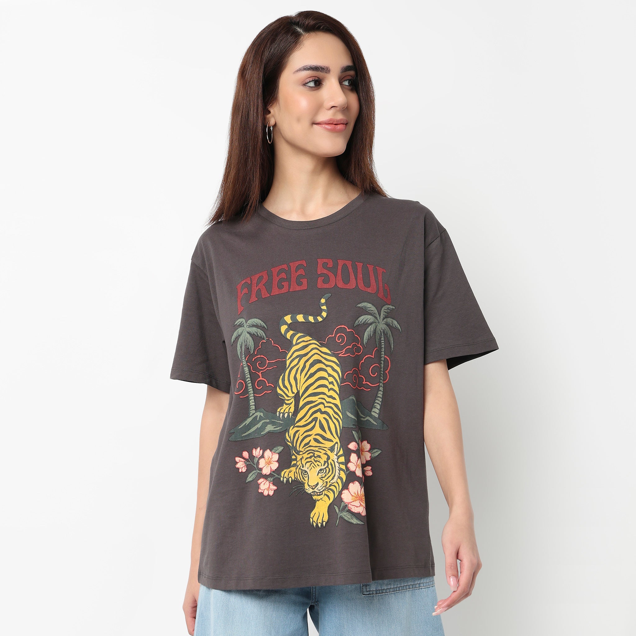 Cotton Graphic Oversize T-Shirt