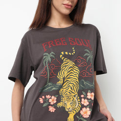 Cotton Graphic Oversize T-Shirt