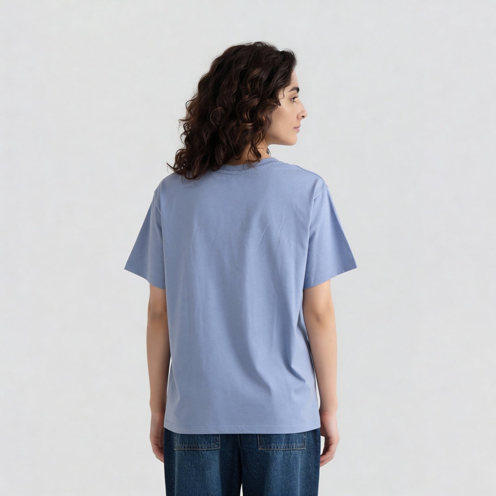 Cotton Graphic Crew Neck Oversize T-Shirt