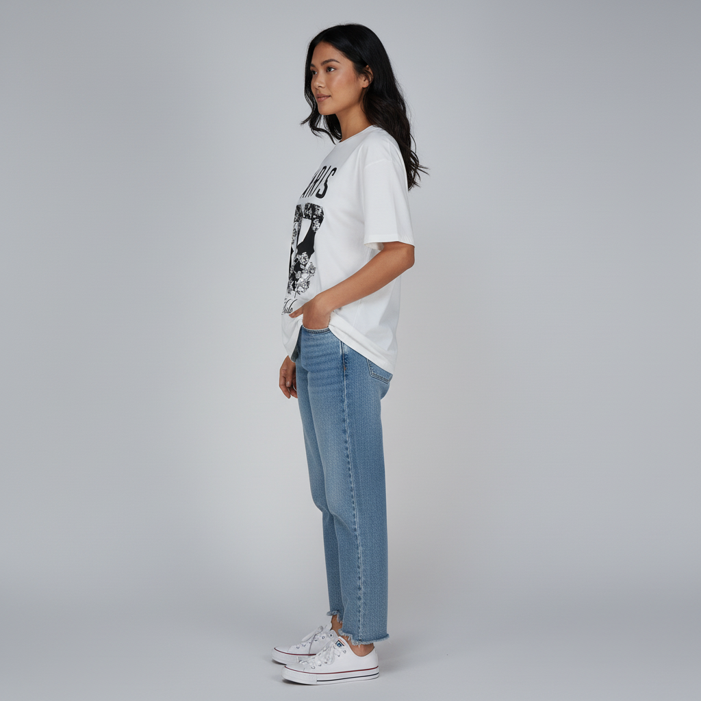 Cotton Graphic Oversize T-Shirt