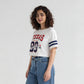 Cotton Graphic Boxy Fit Crop T-Shirt