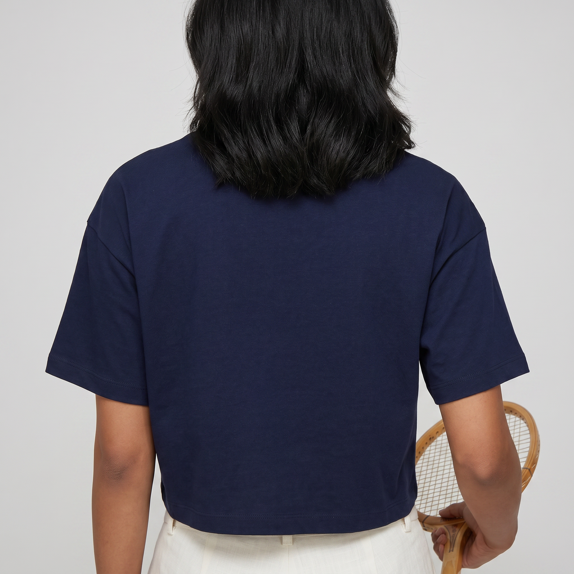 Cotton Graphic Crop T-Shirt