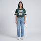 Cotton Graphic Crop T-Shirt