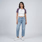 Slim Fit Graphic Crop T-Shirt