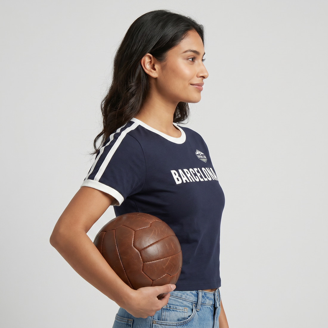Cotton Graphic Crop T-Shirt