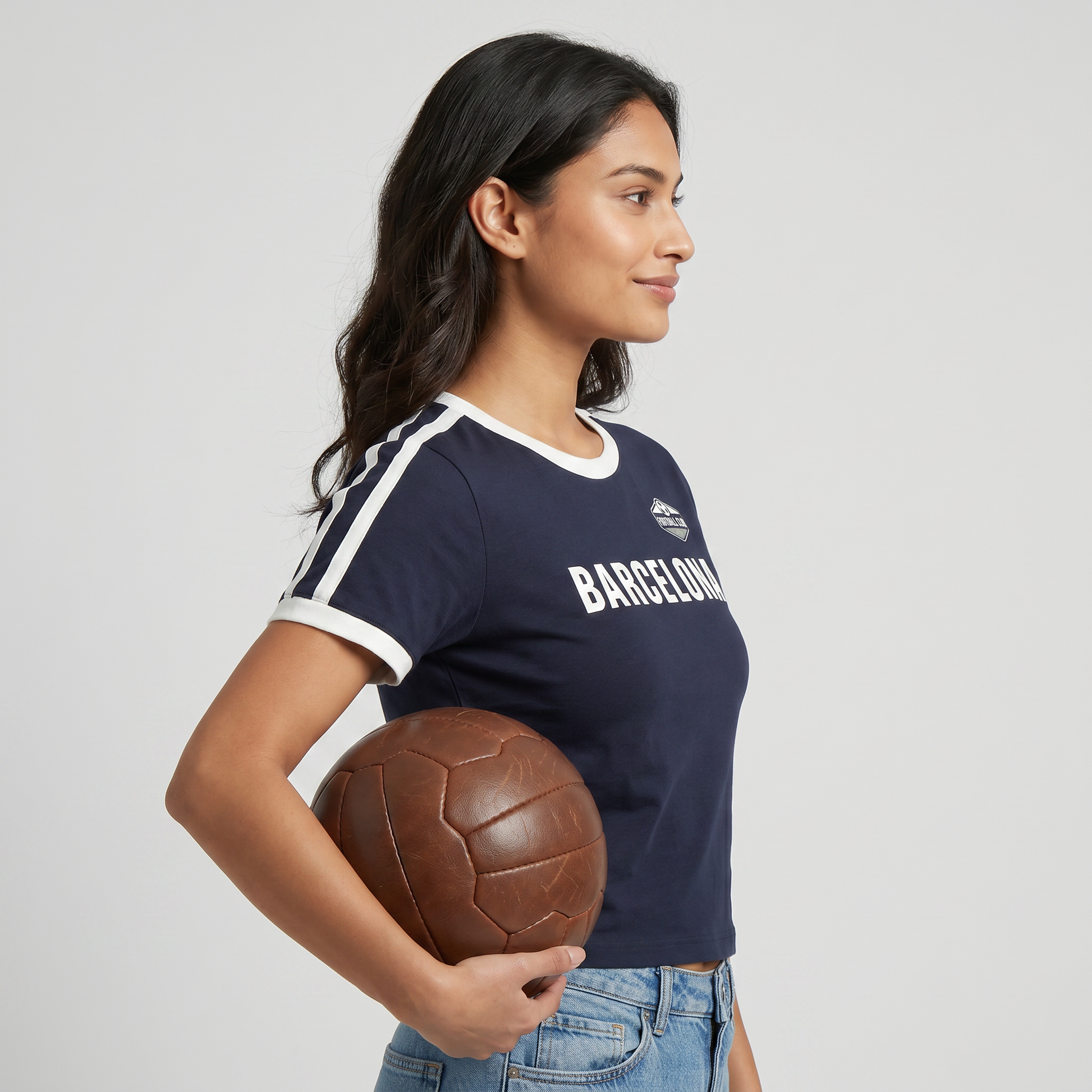 Cotton Graphic Crop T-Shirt