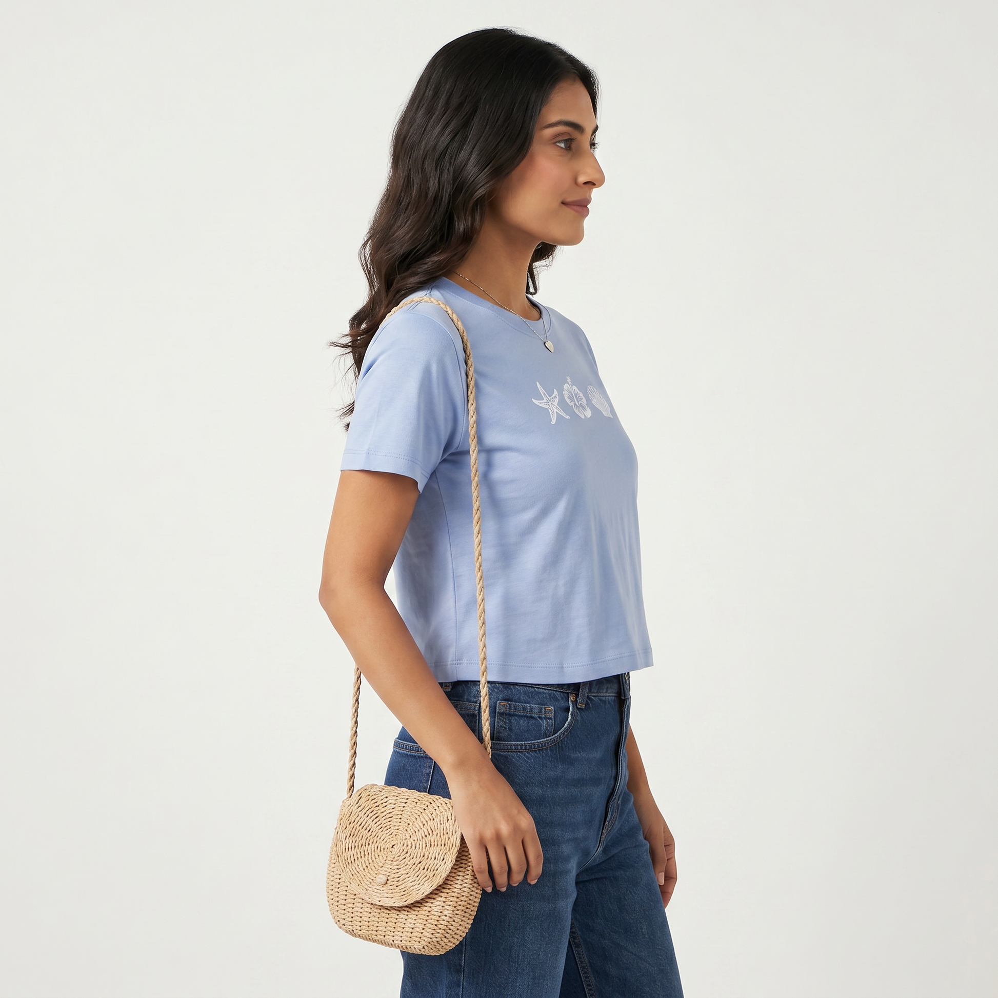 Cotton Printed Crew Neck T-Shirt